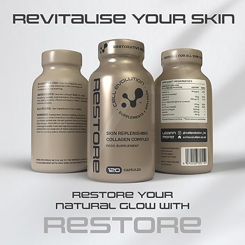 Cell Evolution Restore, Restorative Pure Marine Collagen 1600mg Capsules, Marine Collagen CELL EVOLUTION