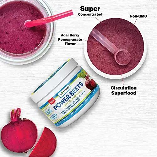 Nu-Therapy Power Beets - Super Concentrated Circulation Superfood - Dietary Supplement SlimFast