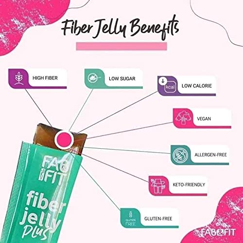 Fab and Fit Fiber Jelly Plus Melon, 10 Sachets Fab Fit