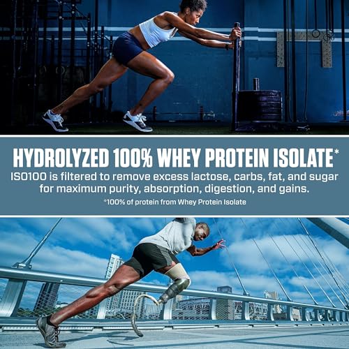Dymatize ISO100 Hydrolyzed Protein Powder, 100% Whey Isolate Protein, 25g of Protein Dymatize