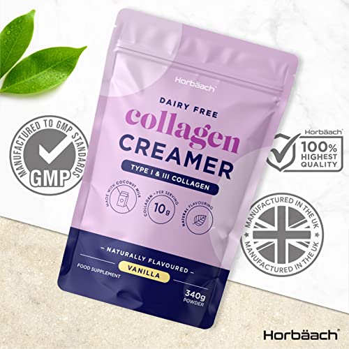 Collagen Creamer for Coffee | Vanilla Flavour | Type 1 & 3 Collagen Peptides Horbäach