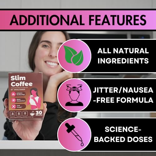 UNALTERED Slim Coffee - Coffee Additive (Not a Replacement) - Keto Diet Friendly - Features Forskolin UNALTERED