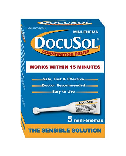 Docusol Docusate Sodium Mini Enema ml, Clear, 0.84 Fl Oz Enemeez