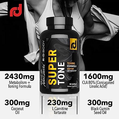 R+D Body Super Tone - Extreme CLA Supplement for Muscle Preservation, Enhanced Body R+D Body