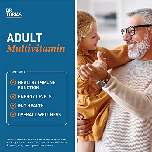 Dr. Tobias Adult Multivitamin for Women & Men, Energy & Immune Support from 42 Fruits Dr. Tobias