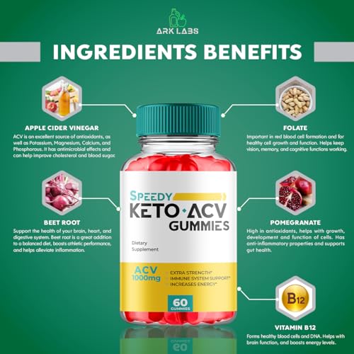 Speedy Keto ACV Gummies Advanced Weight Loss, Speedy Keto ACV Gummies 1000MG Ark Labs