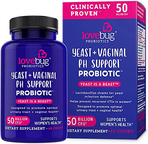 Lovebug Yeast + Vaginal pH Support | Clinically Studied Ingredients for Yeast & UTIs