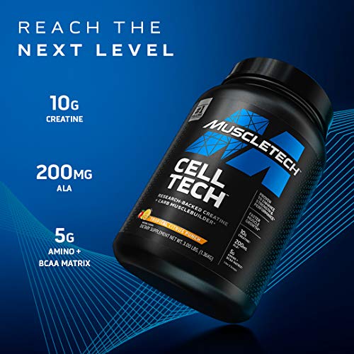 Creatine Monohydrate Powder MuscleTech Cell-Tech Creatine Powder Post Workout MuscleTech