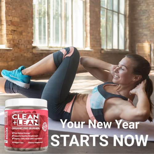Clean+Lean-Organic Fat Burner by FitFarm USA - Worlds First Organic Fat Burner Supports FIT FARM USA