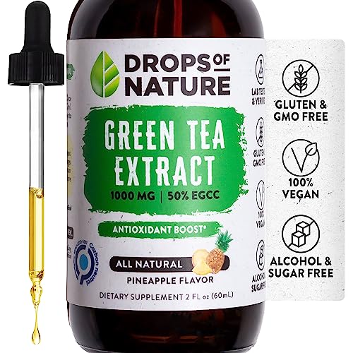 Green Tea Extract - 1000mg - 50% EGCG - Green Tea Liquid Drops, 4x more Powerful than 