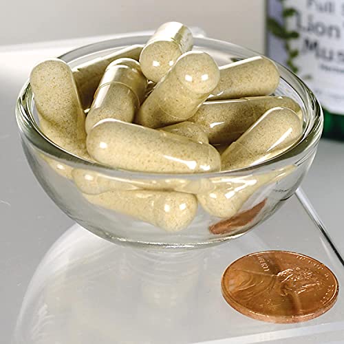 Swanson Lion's Mane Mushroom Capsules - 500 mg Each, 60 Capsules
