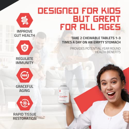 Bovine Colostrum Chewable Tablets - TBR Labs - with Immunoglobulins and Lactoferrin TBR Labs