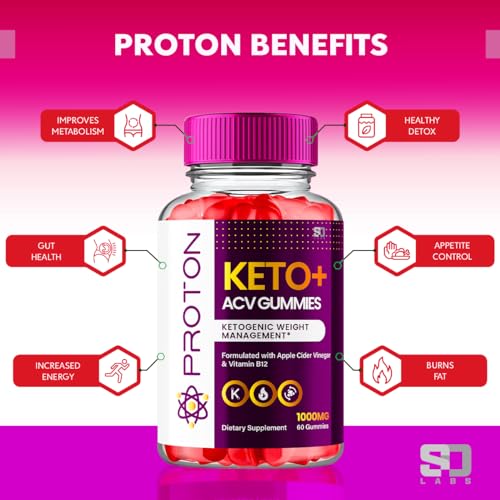 Proton Keto ACV Gummies Advanced Weight Loss 1000 MG, Proton Keto ACV Gummies S.O Labs