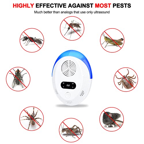 Ultrasonic Pest Repeller 6 Packs, Indoor Pest Control, Ultrasonic Pest Repell Bectine
