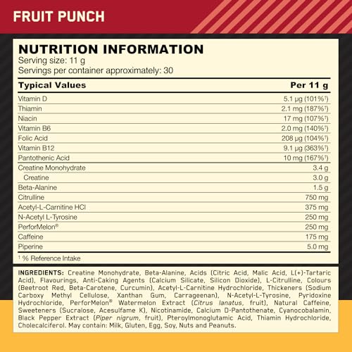 Optimum Nutrition Gold Standard Pre Workout Powder, Energy Drink with Creatine Monohy Optimum Nutrition