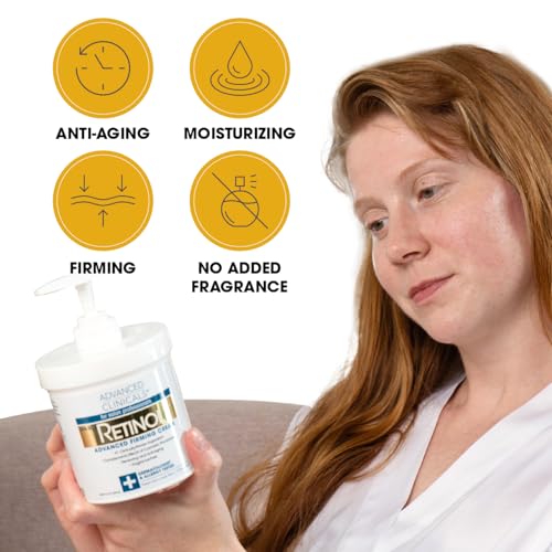 Advanced Clinicals Retinol Cream. Value Set- Two spa size 16oz bottles with pump Advanced Clinicals