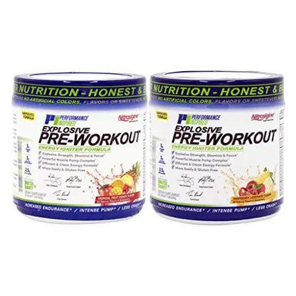 PERFORMANCE INSPIRED Nutrition Pre-Workout Powder - Contains Citrulline - Nitrosigine - Green Tea - All Natural - 1.49 lb - Tropical Fruit Punch