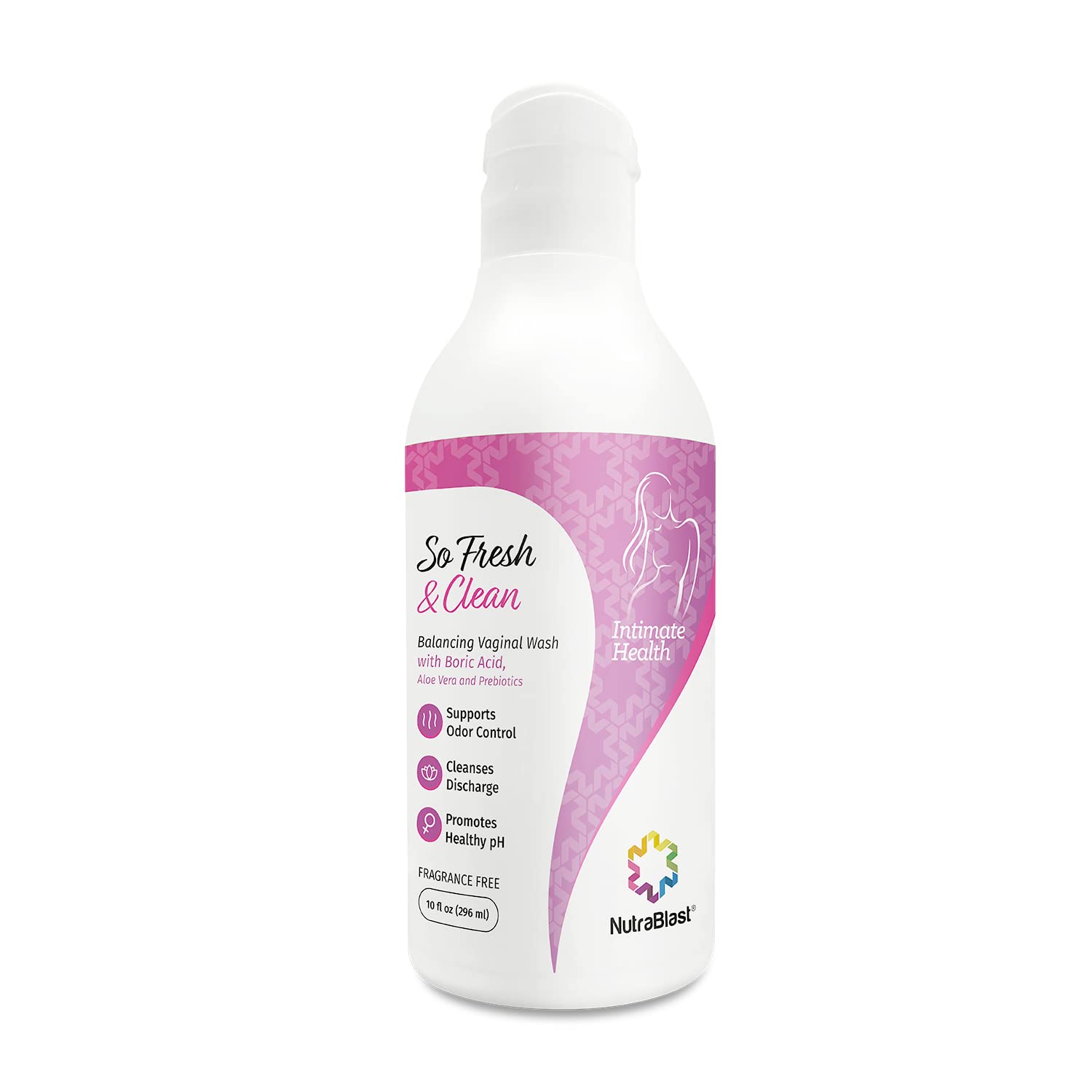 NutraBlast So Fresh & Clean | pH Balance Feminine Wash with Boric Acid | Supports Odor Control