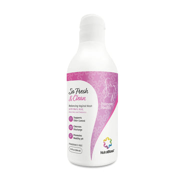 NutraBlast So Fresh & Clean | pH Balance Feminine Wash with Boric Acid | Supports Odor Control