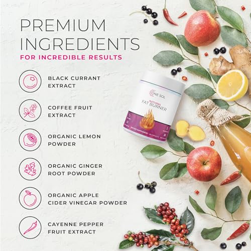 One Sol Fat Burner for Women, Natural Metabolism Booster, Burn More Calories One Sol