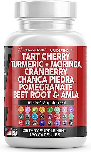 Tart Cherry Extract Capsules 20,000mg with Turmeric 8000mg Moringa
