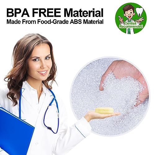 Retainer Case with Mirror and Vent Holes, Cute Retainer Holder Case Compatible with Invisalign Heigoeost