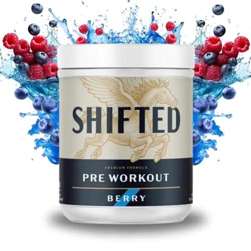 SHIFTED Premium Pre Workout Powder, Energy & Focus Supplement with Creatine Monohydrate