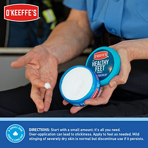 O'Keeffe's for Healthy Feet Foot Cream, Guaranteed Relief for Extremely Dry, Cracked Feet O'Keeffe's