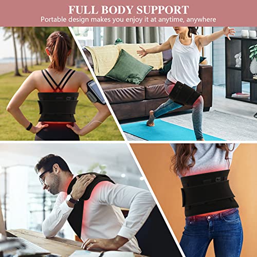Red Light Therapy Belt, Infrared Light Therapy Wrap Red Light Therapy Device for Body, Pain Relief Jitesy