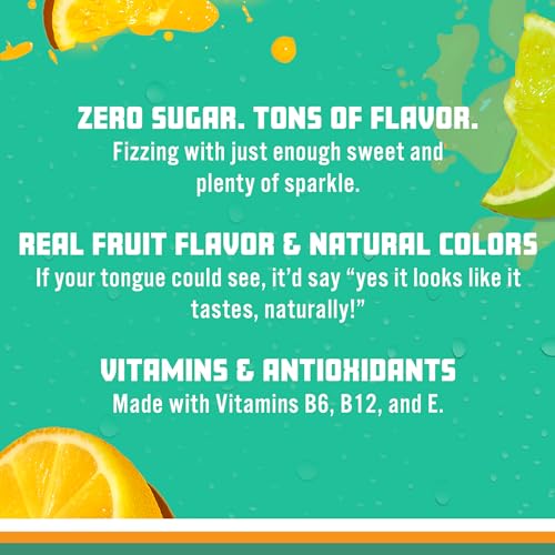 Sparkling Ice, Lemon Lime Sparkling Water, Zero Sugar Flavored Water, with Vitamins Sparkling ICE