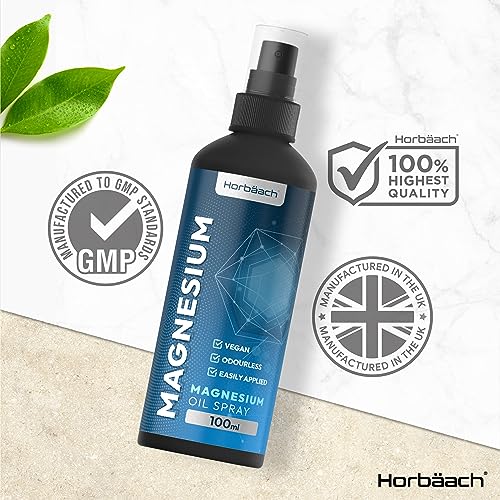 Magnesium Spray for Restless Legs, Muscles, Sleep | 100ml | Magnesium Chloride Oil Horbäach