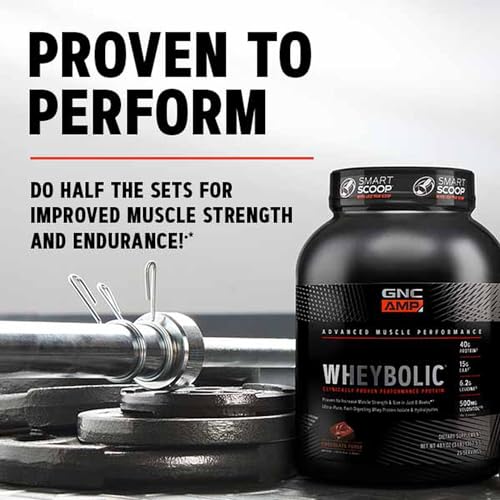 GNC AMP Wheybolic | Targeted Muscle Building and Workout Support Formula | Pure Whey GNC
