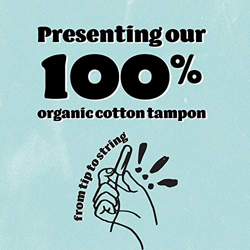 o.b. Organic Tampons, Made with 100% Organic Cotton, Proven 8 Hour Leak Protection, Super, 24 Count o.b.