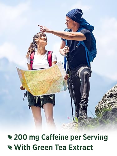 Caffeine Pills | 220mg | 120 Count | with Green Tea Extract | Vegetarian, Non-GMO & Gluten Nature's Truth