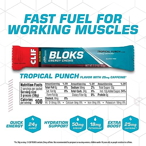 CLIF BLOKS - Energy Chews - Variety Pack - Non-GMO - Plant Based