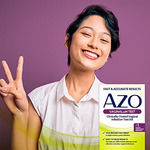 AZO Vaginal pH Test Kit, Clinically-Tested Vaginal Infection Test Kit, Fast & Accurate Results AZO