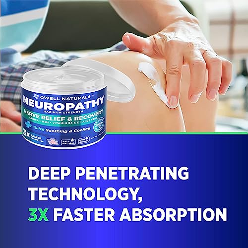 OWELL NATURALS Neuropathy Nerve Relief Cream - Maximum Strength Relief Cream for OWELL NATURALS
