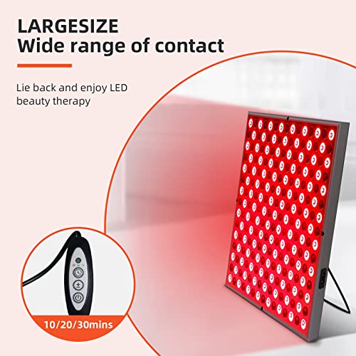 TherapSky Red Light Therapy Device 45W LED Red Infrared Light Therapy Lamp w/Remote Control and Timer therapsky