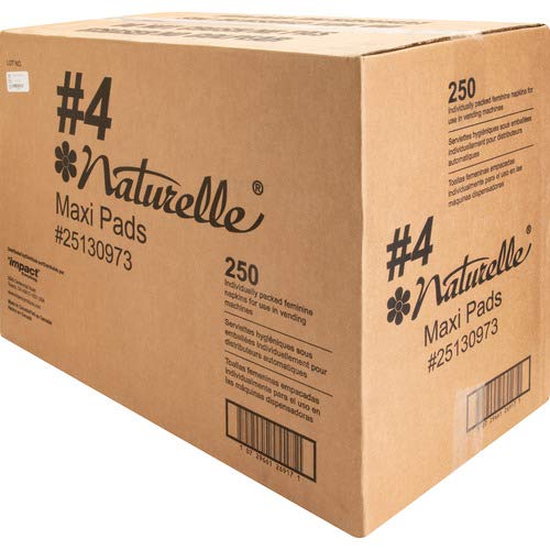 Impact Products 25130973 Maxi Pads, Naturelle, Regular, Vendor Refills, WE Rochester Midland