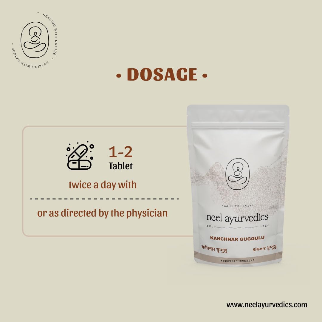 Neel Ayurvedics Kanchnar Guggulu - 300 Tab Neel Ayurvedics
