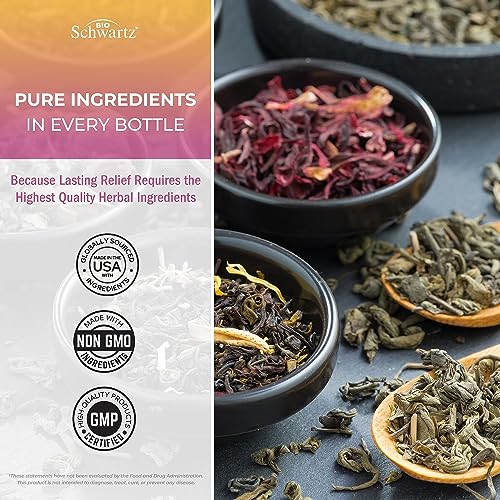 Herbal Menopause Relief for Women - Menopause Support for Mood & Hormone Balance 