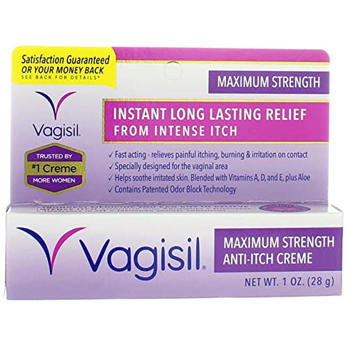 Vagisil Maximum Strength Anti-Itch Creme 1 oz (Pack of 2) Vagisil