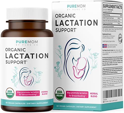 USDA Organic Lactation Supplement - Increase Milk Supply with Herbal Breastfeeding 