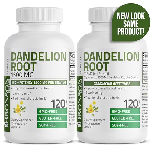 Bronson Dandelion Root High Potency Supplement, Supports Overall Good Health & Well Bronson