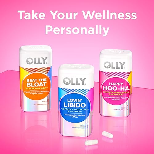 OLLY Happy Hoo-Ha Capsules, Probiotic for Women, Vaginal Health and pH OLLY