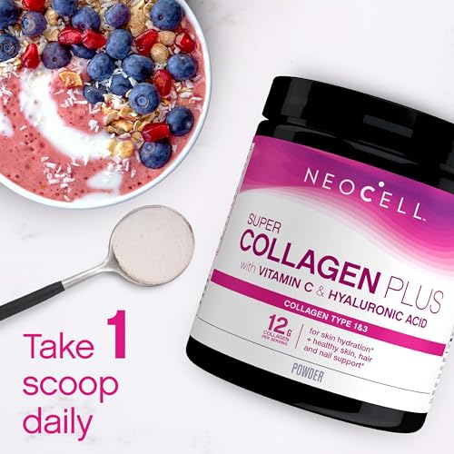 NeoCell Super Collagen Plus With Vitamin C and Hyaluronic Acid, For Skin Hydration NeoCell