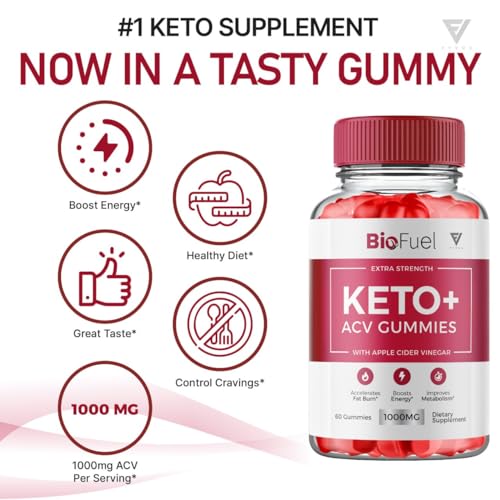 (2 Pack) Biofuel Keto ACV Gummies, Biofuel Keto ACV Gummies Advanced Weight Loss