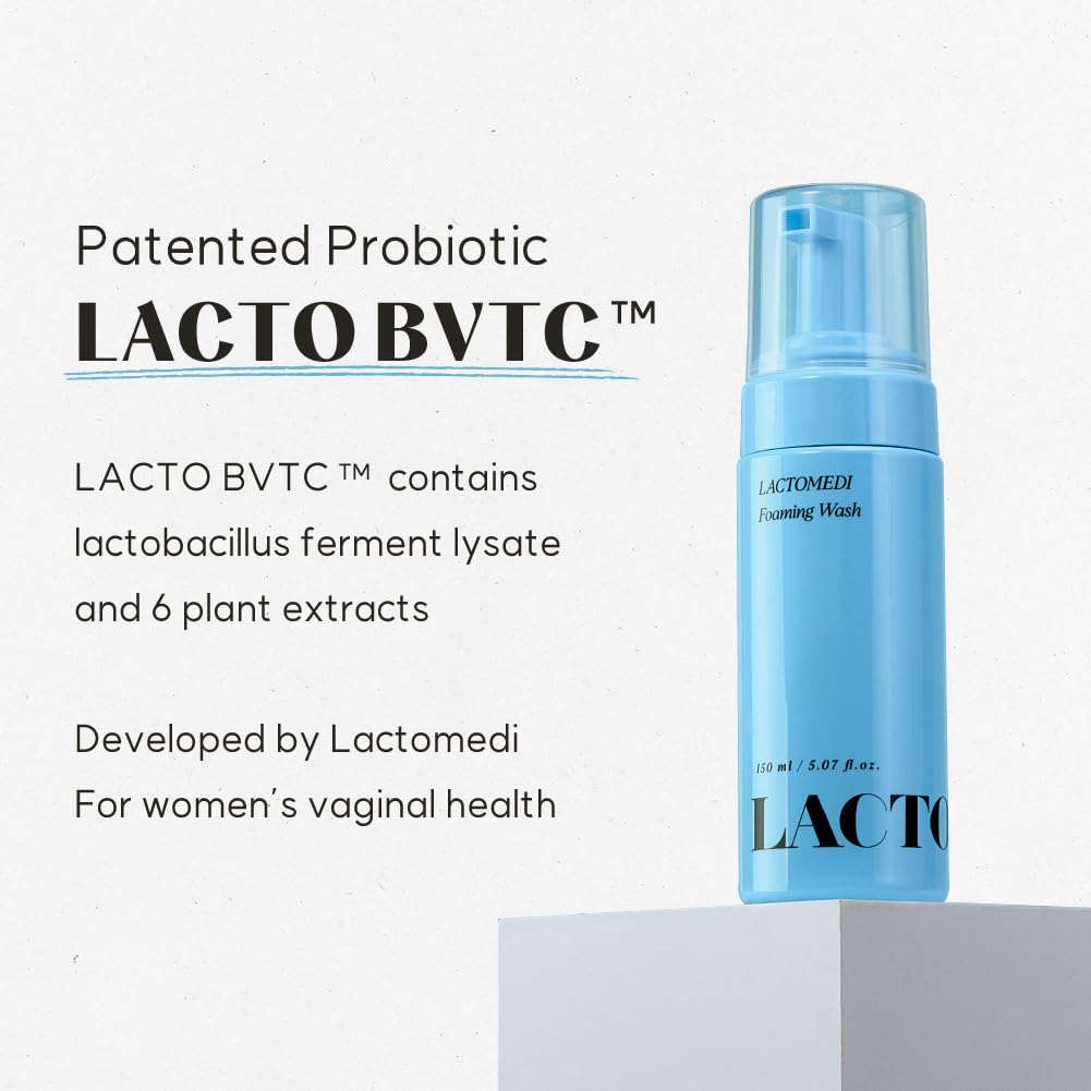 LACTOMEDI Feminine Foaming Wash | Gentle Foam Cleanser for Intimate Hygiene | pH-Balanced Formula LACTOMEDI
