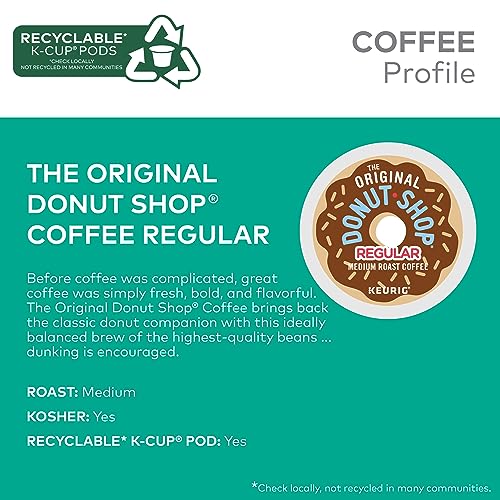 The Original Donut Shop Regular Keurig Single-Serve K-Cup Pods, Medium Roast Coffee The Original Donut Shop