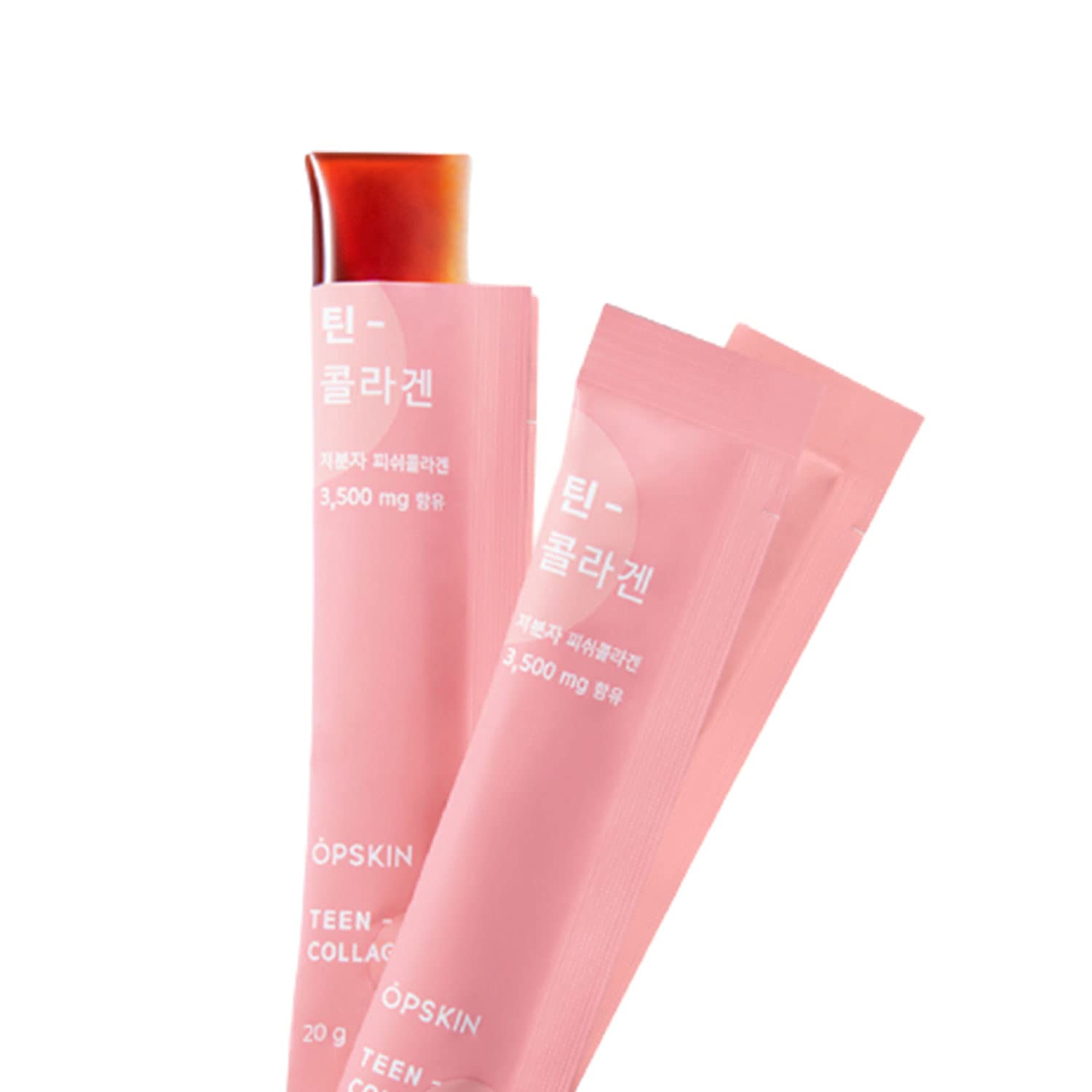 OPSKIN Teen Collagen 14 Pieces, Hydrolysed Marine Collagen Jelly, Grapefruit Flavour Gummy Sticks OPSKIN